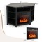 Costway Fireplace TV Stand with Led Lights & 18'' Electric Fireplace for Tvs up to 50'' Gray/Brown/Black/White